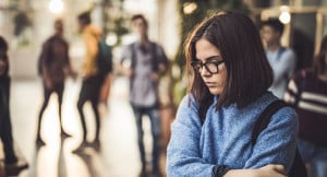 Sad High School Student