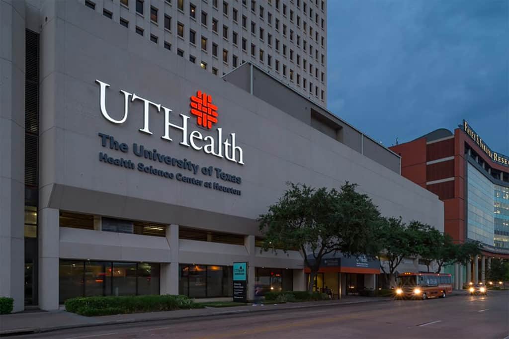 UTHealth building in the Texas Medical Center